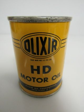 Vintage Olixir Motor Oil Can Coin Bank Rare Sb072
