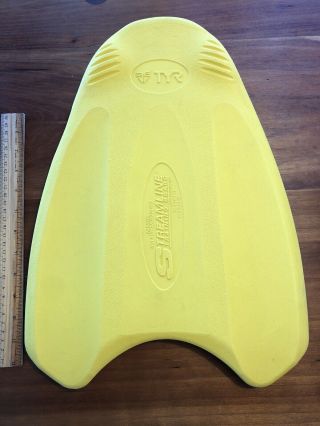 Rare Discontinued Tyr Streamline Pool Training Board Swimming Kicking Yellow