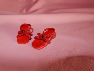 Vintage Madame Alexander Red Lissy Doll Shoes