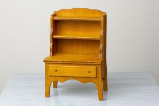 Vintage Antique Dollhouse Furniture Wanner Grand Rapids Wooden Hutch Cabinet