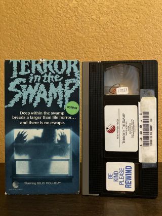 Terror In The Swamp Vhs Rare Horror Cult 80s Killer Nutria Monster Vs Rednecks