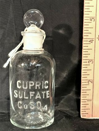 Cupric Sulfate 125ml Laboratory Apothecary Reagent Science Chemical Drug Rare A1