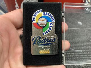 2006 San Diego Padres Petco Park World Baseball Classic Rare Media Press Pin.