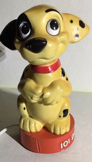 Vintage Walt Disney 101 Dalmations Lamp By Happiness Express Rare Htf