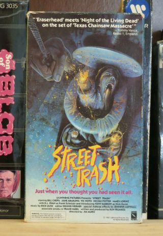 Street Trash a Rare Melting Horror Video Produced by Lighting Video VHS 2