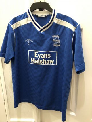 Rare Birmingham City Shirt 1988/89 Home Matchwinner Evans Hawshaw - Size Medium