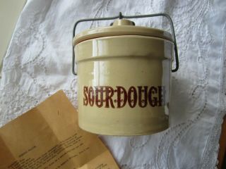 vintage Sourdough crock & recipes estate find 2