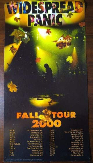 Widespread Panic Fall Tour 2000 Poster Mikey Houser Dave Schools John Bell Rare