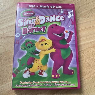 Barney - Sing & Dance With Barney (dvd & Cd,  2009) Rare Purple Dinosaur Kids