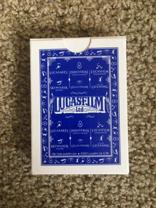 1 2007 Star Wars George Lucas Lucasfilm Ilm Siggraph Playing Cards Rare