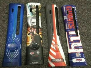 4 - Rare Xbox 360 Faceplates - Tom Clancy 3 In 1 Forza 2 York Giants Hr Blue