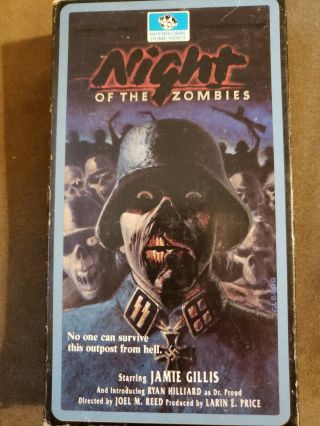 Night Of The Zombies Vhs 1996 Rare Oop Horror Cult Htf