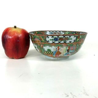 Antique Chinese Porcelain Rose Medallion Bowl