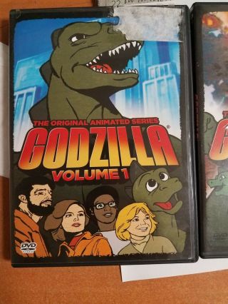 Very Rare Godzilla 1978 Animated Series Volumes 1 - 3 Dvd