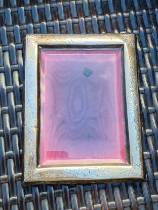 Antique Sterling Silver Hallmarked Picture Frame.  Look