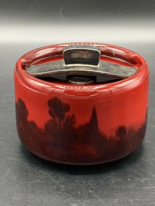 Royal Doulton Flambe Scenic Porcelain Tobacco Humidor Lidded Jar