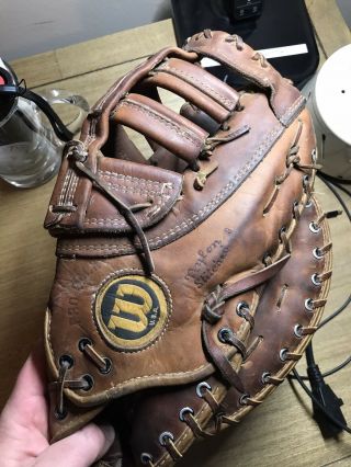 Rare Vintage Wilson A2000 A2800 Authentic Pro - Stock First Base Mitt Glove Rht