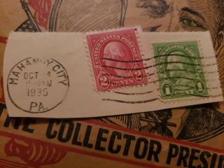Rare 1 Cent Green Ben Franklin Stamp And 2 Cent George Washington Stamp