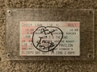 For Squirrels Subrosa Autographed Concert Ticket Stub,  1996,  Rare,  Shape