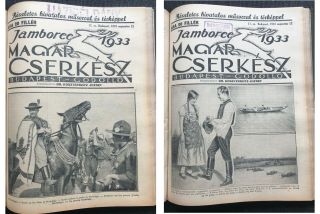 1933 Hungary World Scout Jamboree News Newspaper Baden Powell Gödöllő 1933 RARE 3