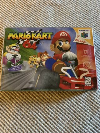 Mario Kart 64 - Nintendo 64 - Cib - With Protective Case Authentic Rare
