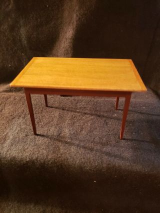 Dollhouse Artisan Miniature Wood Table By Rb
