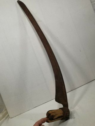 Antique Scythe 32” Blade Only Farm Tool PrimativeguadaÑa Santa Muerte