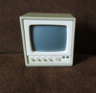 Miniature Retro Tv Television For Dollhouse