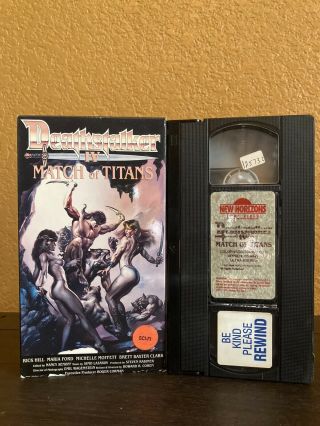Deathstalkers 4 Iv Match Of Titans Vhs Cult Horror 80s B Movie Trash Rare