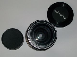 Minolta Mc W.  Rokkor - Sg 28mm F/3.  5 3.  5mm Wide Angle Lens Japan Rare