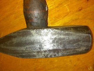 Antique Vintage Plumb Cast Steel 3 Lb Sledge Hammer Blacksmith Hammer.