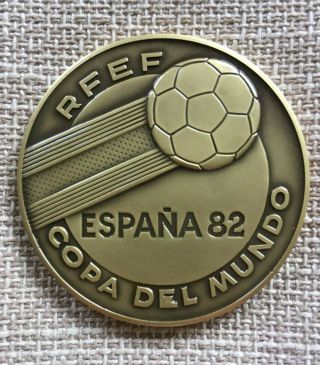 Antique And Rare Bronze Medal Of Spain World Cup 1982