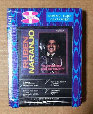 Ruben Naranjo Y Los Gamblers " El Corrido General Angeles " Rare 8 - Track Tape