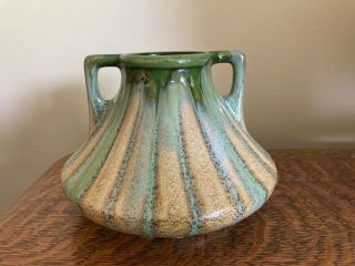 Antique Thulin Belgian Art Deco Pottery Arts & Crafts Drip Glaze Vase