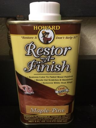 Howard Restor - A - Finish Maple Pine Wood Furniture Restorer 8 Oz