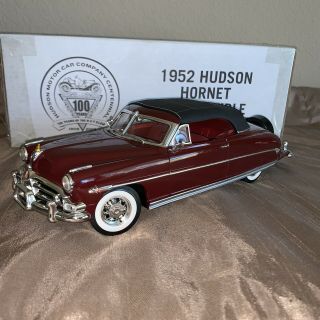 1/18 Highway 61 1952 Hudson Hornet Convertible Brick Red Rare