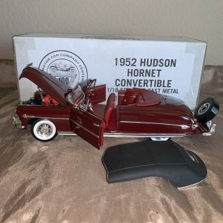 1/18 HIGHWAY 61 1952 HUDSON HORNET CONVERTIBLE BRICK RED RARE 3