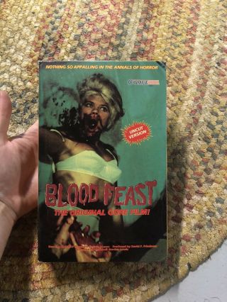 Blood Feast Vhs Rare Gore Horror Big Box Comet Video Cult Classic Slasher Oop