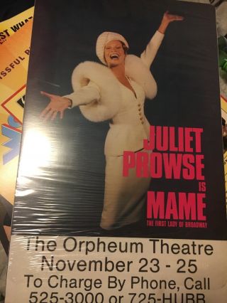 Juliet Prowse Orpheum Memphis Broadway The First Lady Of Broadway Is Mame Rare