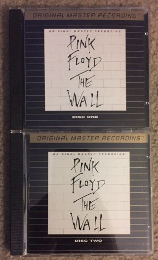 Pink Floyd The Wall Parts 1&2 Cd Mfsl Ultradisc Japan Pure Gold Plated Rare