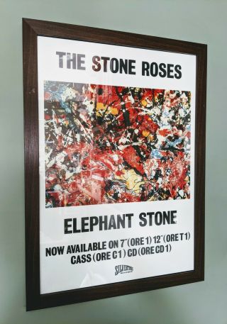 The Stone Roses Elephant Stone Rare Vintage Framed Poster