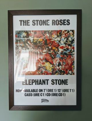 The Stone Roses Elephant Stone Rare Vintage Framed Poster 2