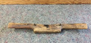 Antique Wooden Spoke Shave Draw Knife Plane Carpenters Tool L@@k
