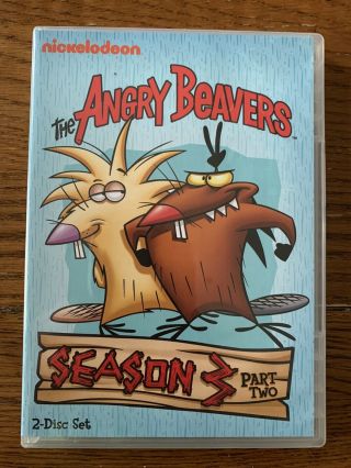 The Angry Beavers: Season 3,  Part Two (dvd,  2012,  2 - Disc) Rare Oop Nickelodeon