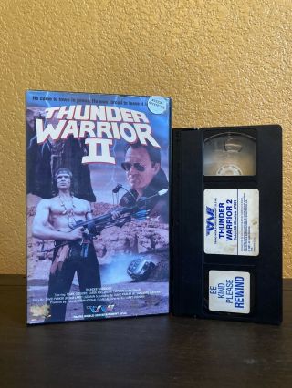 Thunder Warrior Ii Vhs Horror Cult 80s Action Cheese Rare