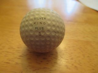 Antique Golf Ball Mesh,  Gutta Percha,  Bramble Silver King " Plus "