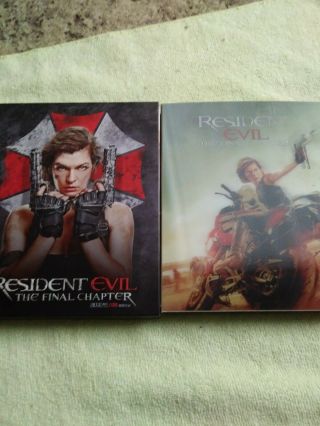 Resident Evil The Final Chapter 2d&3d Steelbook Oneclick Kimchidvd Oop/rare Low
