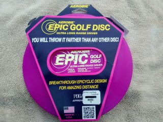 Aerobie Epic Rare Pdga Approved Disc Golf Ultra Long Range Driver Oop Frisbee