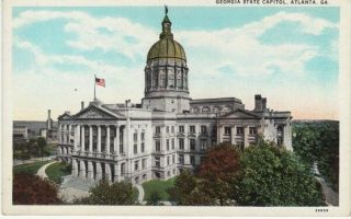 Antique Postcard C1910s Georgia State Capitol Atlanta,  Ga