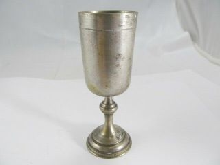 Km Silver Nicely Tooled Footed Toasting Cup V No Mono